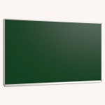 Wandtafel Stahlemaille grün, 200x120 cm, mit durchgehender Ablage, 